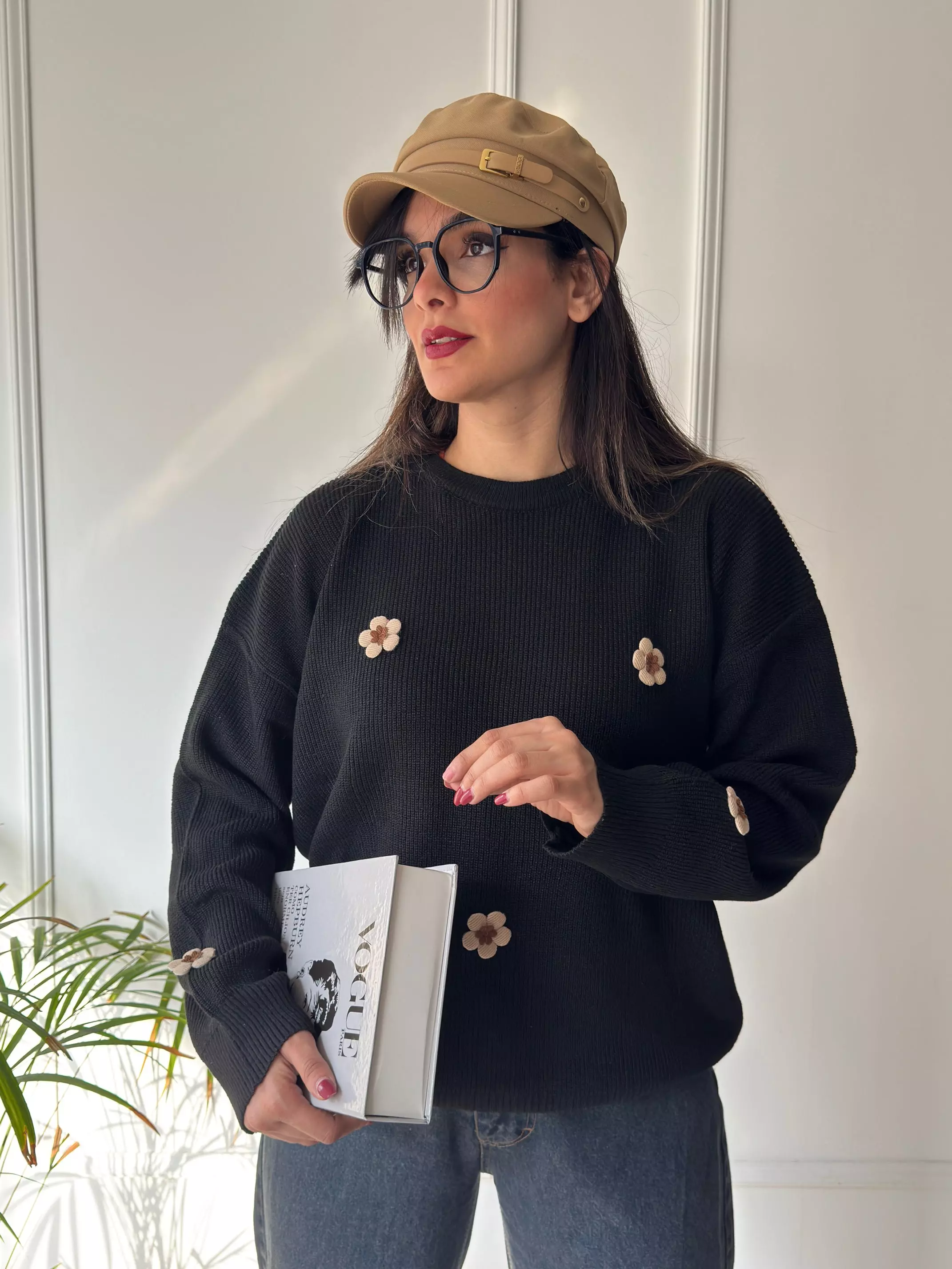 بافت پینترستی بابونه